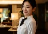 泊里酒店服务员，以标准迎宾礼仪传递专业与温暖的服务温度