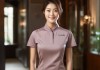 酒店餐饮女服务员短袖工作服，职业风采与实用之选