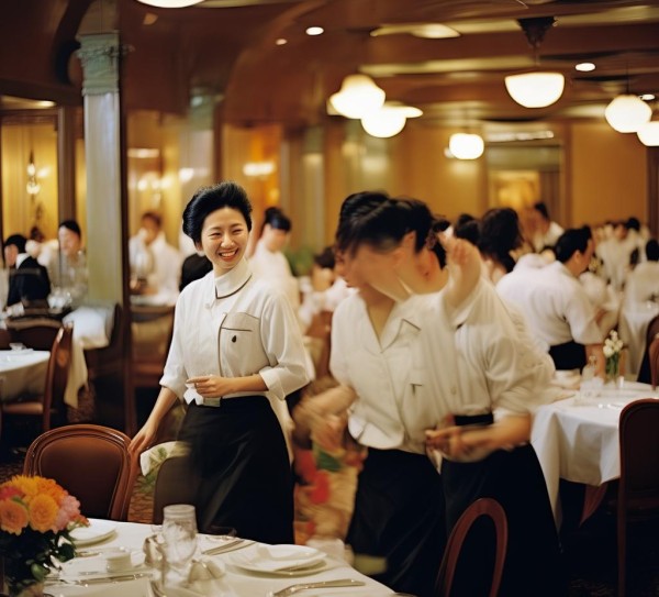 金林酒店四楼餐饮部，服务员的日常，是细节里的温暖与坚守