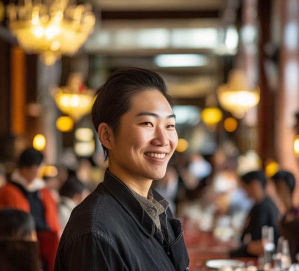 石泉县金元大酒店餐饮部，服务员的微笑，是城市温暖的注脚