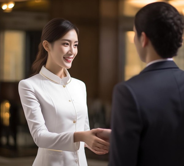 酒店服务员握手礼仪，细节彰显专业与温度