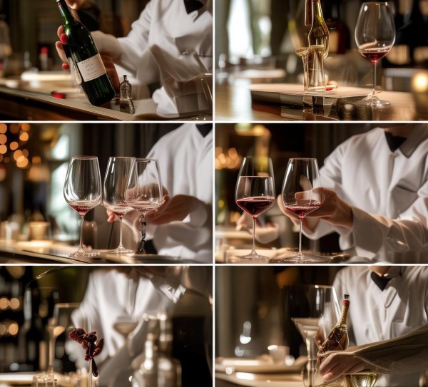 酒店服务礼仪，倒酒流程图解析与标准操作指南