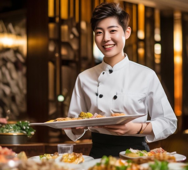 郑州鑫仕麟假日酒店餐饮服务员，以专业服务传递温暖，成为宾客旅途中的贴心向导