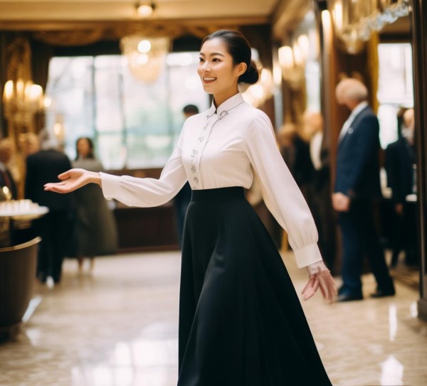 以礼为帆,情为桨,酒店服务员礼仪风采的生动展示 以礼为帆,情为桨,酒店服务员礼仪风采的生动展示