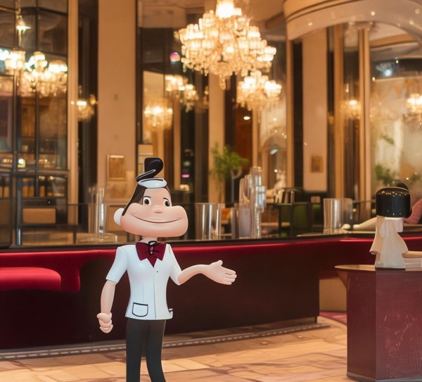 酒店服务礼仪漫画图,以趣味画面诠释专业服务温度