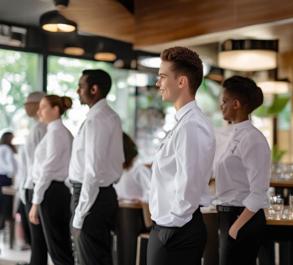 餐饮酒店服务员工装，专业形象的第一印象与企业文化的外在延伸